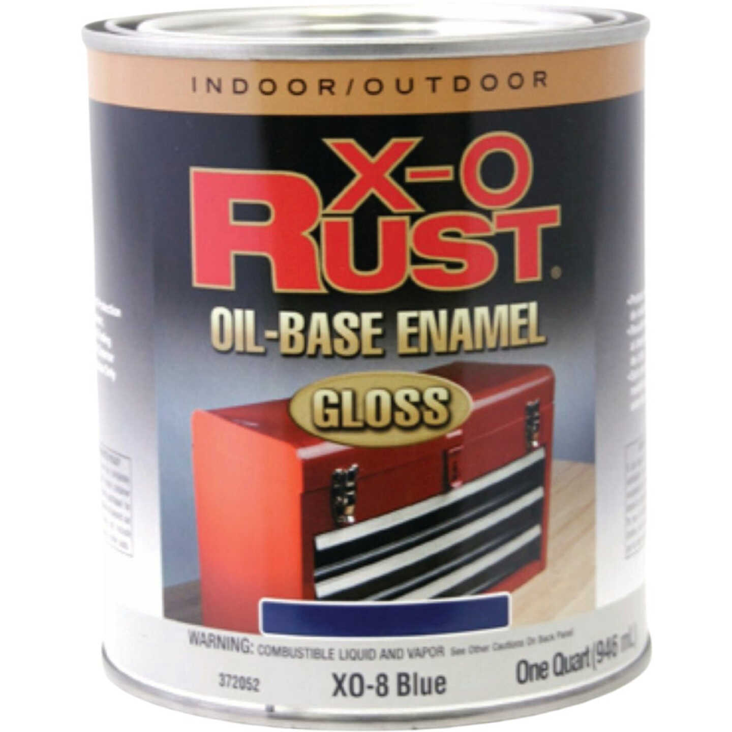 EasyCare X-O Rust Premium 1 Qt. Blue Gloss Anti-Rust Oil-Base Enamel Image 1