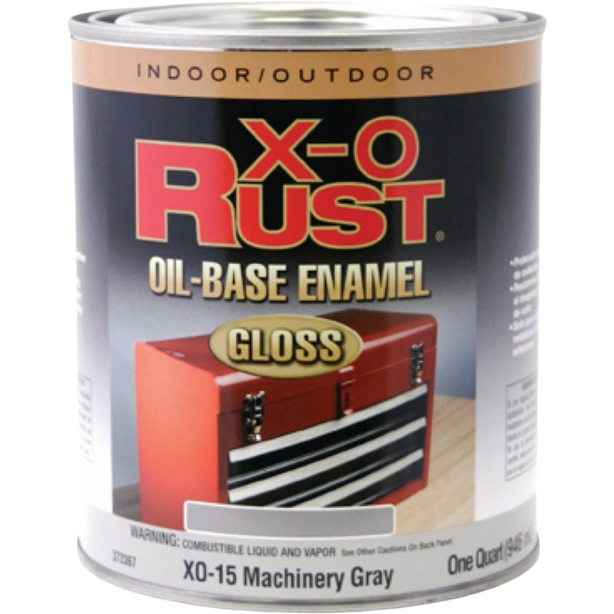 EasyCare X-O Rust Premium 1 Qt. Machinery Gray Gloss Anti-Rust Oil-Base Enamel