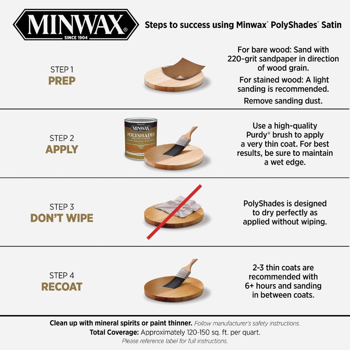 Minwax Polyshades 1/2 Pt. Satin Stain & Finish Polyurethane In 1-Step, Bombay Mahogany Image 5