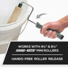 Wooster Jumbo-Koter 4-1/2 In. & 6-1/2 In. x 12 In. Easy Roll Threaded Roller Frame Image 3