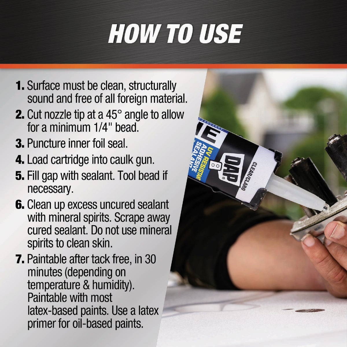 DAP 10.1 Oz. Clear UV Resistant Marine Adhesive Sealant Image 5