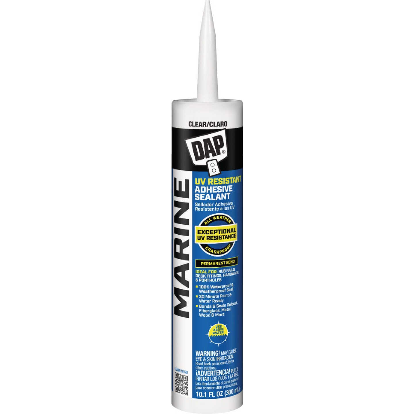 DAP 10.1 Oz. Clear UV Resistant Marine Adhesive Sealant Image 1