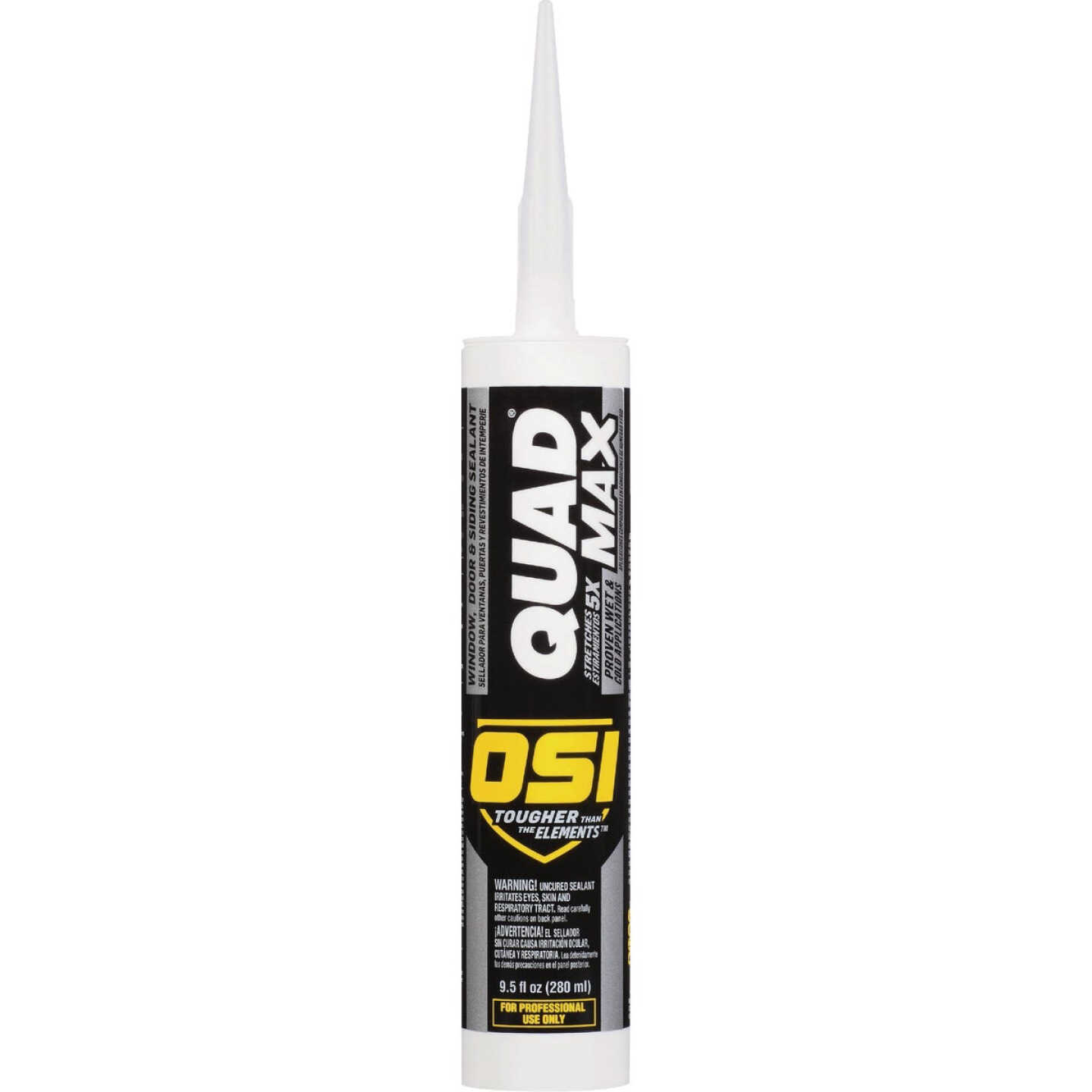 OSI Quad Max 9-1/2 Oz. Window, Door and Siding Polymer Sealant, Gray 519 Image 1