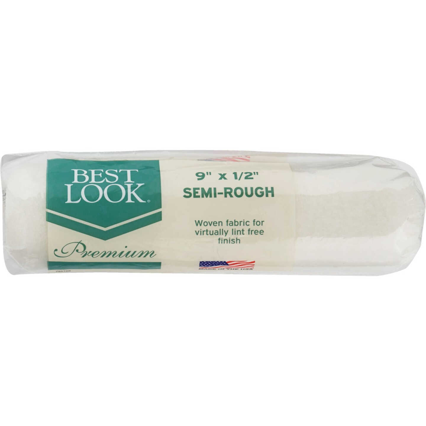 Best Look Premium 9 In. x 1/2 In. Woven Fabric Roller Cover Image 1