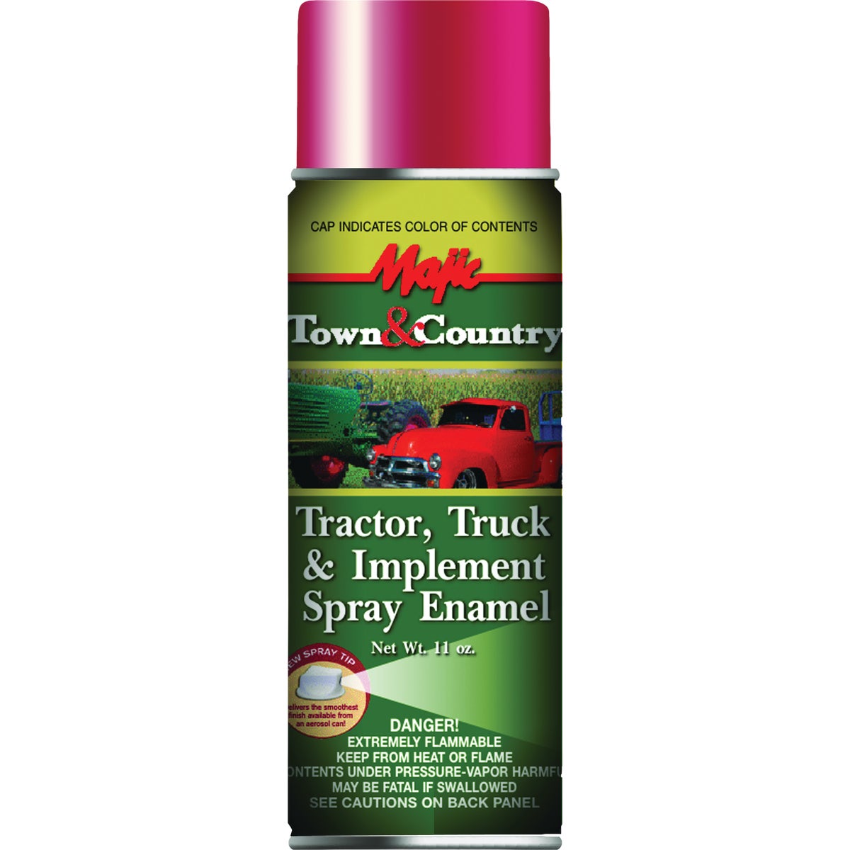 Majic Tractor, Truck & Implement Spray Enamel, International Harvester Red, 12 Oz.