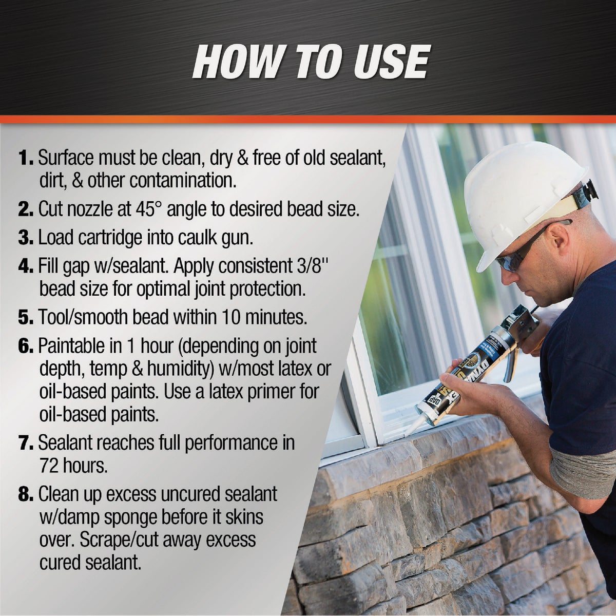Dap Dynaflex Ultra 10.1 Oz. Brown Advanced Exterior Sealant for Window, Door & Siding Image 3