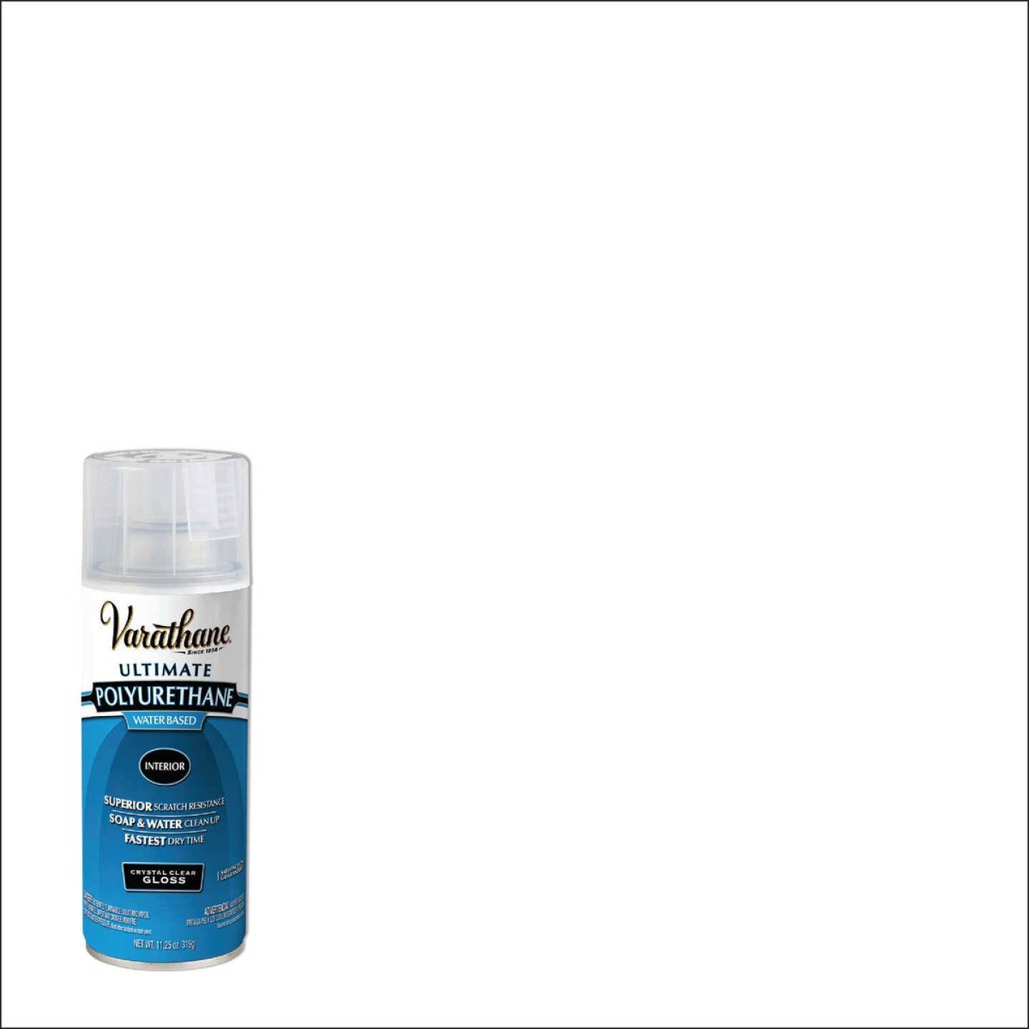 Varathane Gloss Clear Interior Water-Based Spray Polyurethane, 11.25 Oz. Image 1