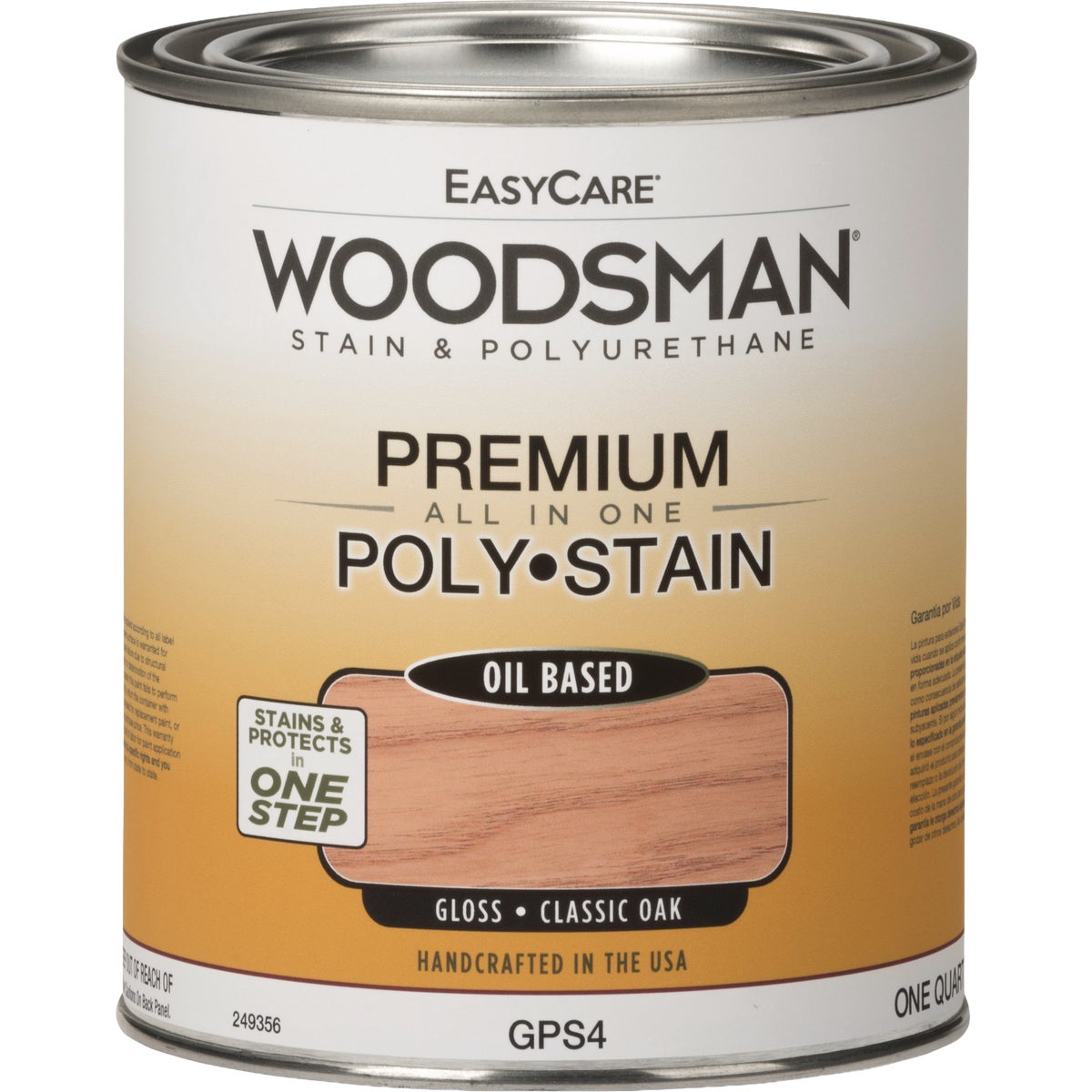 EasyCare Woodsman Gloss Polyurethane Stain, Classic Oak, 1 Qt.