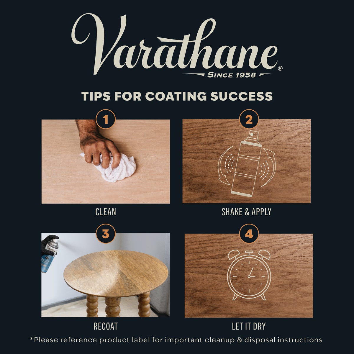 Varathane Semi-Gloss Clear Interior Water-Based Spray Polyurethane, 11.25 Oz. Image 6