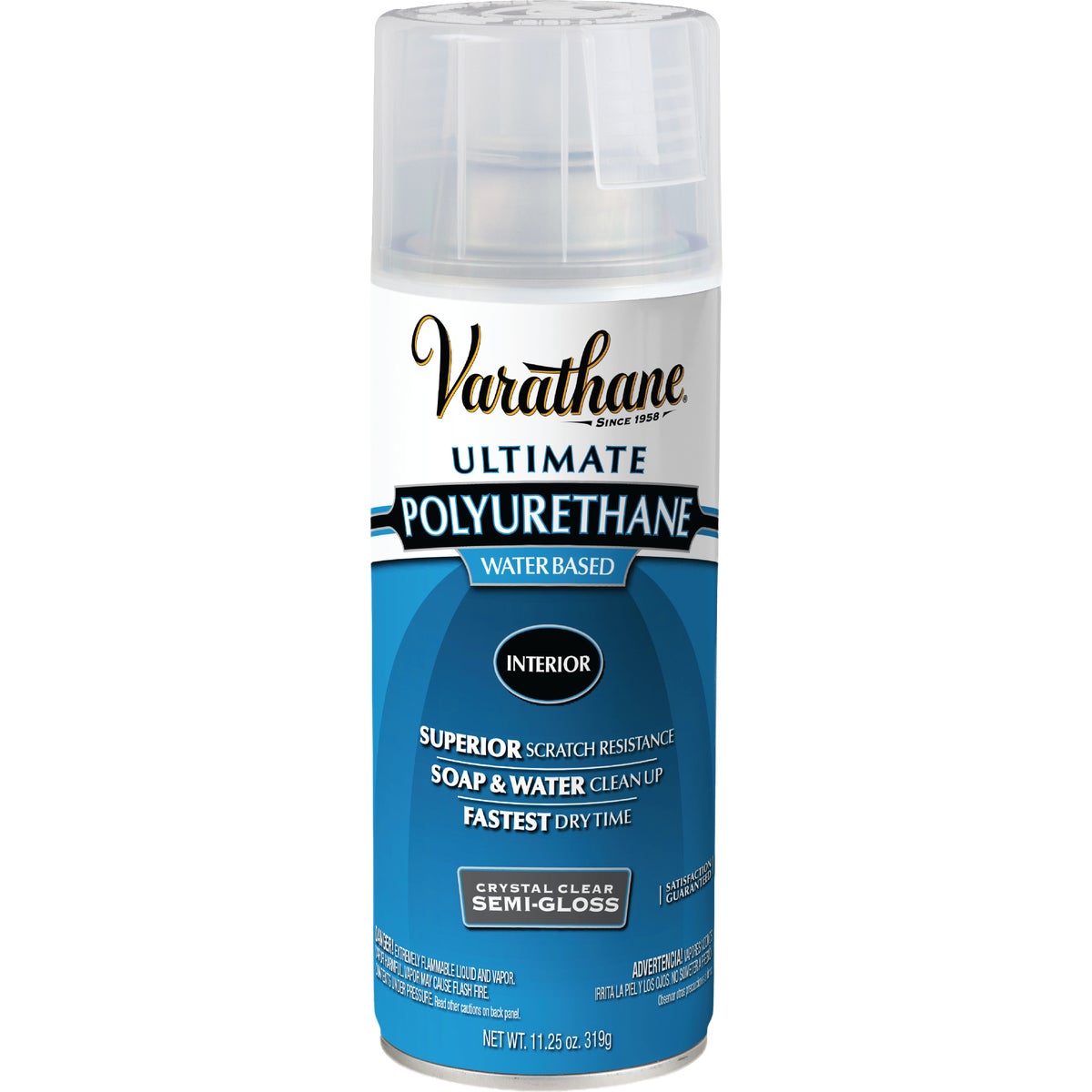 Varathane Semi-Gloss Clear Interior Water-Based Spray Polyurethane, 11.25 Oz. Image 7