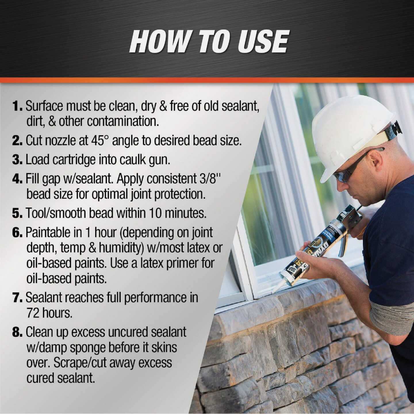 Dap Dynaflex Ultra 10.1 Oz. Light Gray Advanced Exterior Sealant for Window, Door & Siding Image 5