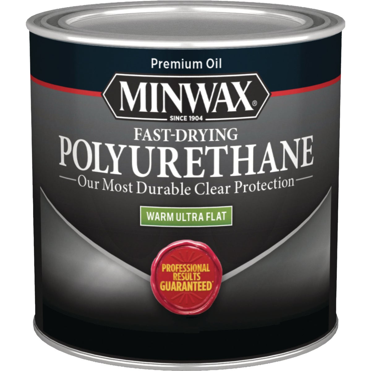 Minwax Warm Ultra Flat Clear Fast-Drying Polyurethane, 1/2 Pt.