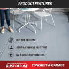 Rust-Oleum Concrete & Garage Floor Paint & Primer, 1 Gal., Sand Image 4