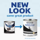 Rust-Oleum Painter's Touch 2X Ultra Cover Premium Latex Paint, Semi-Gloss Black, 1/2 Pt. Image 2