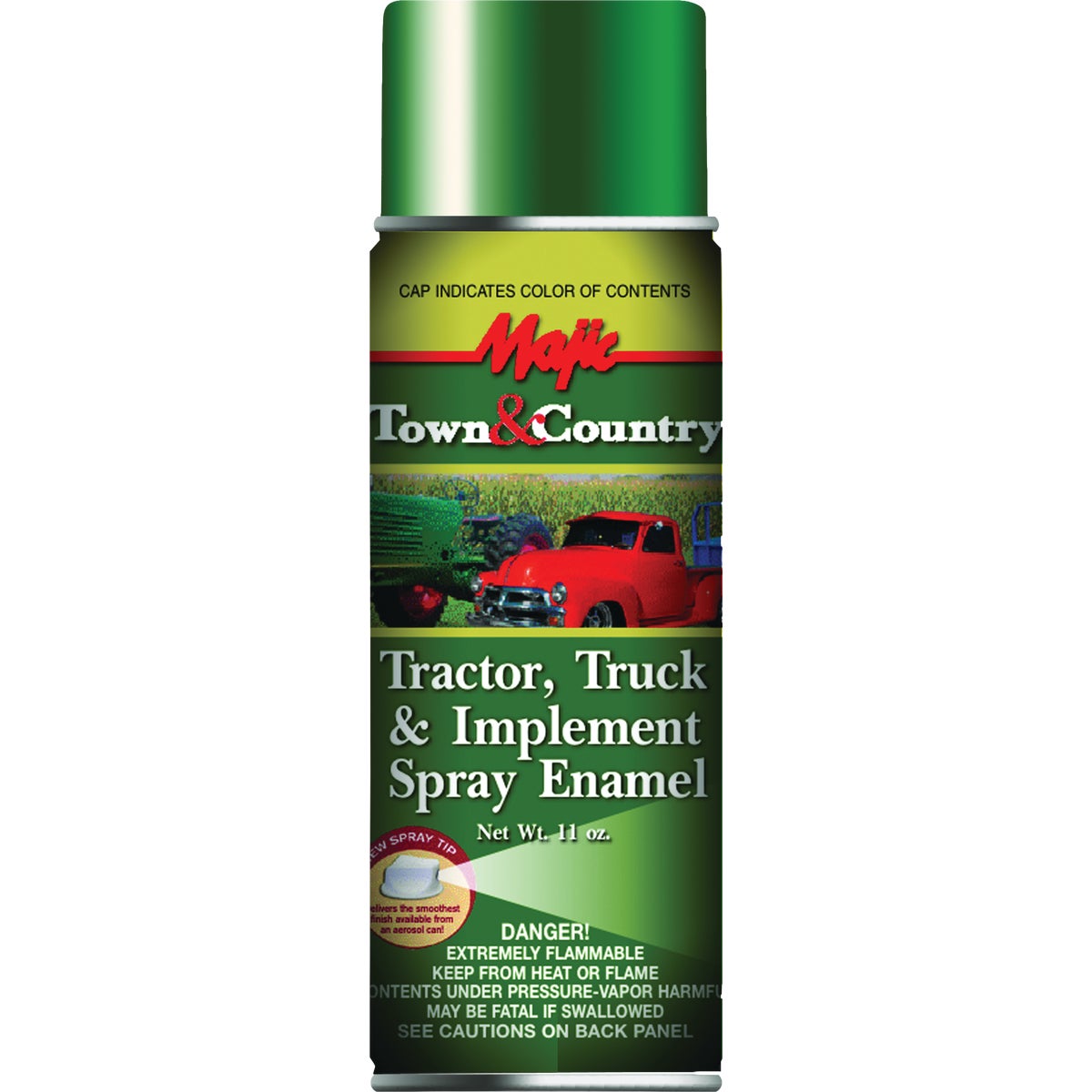 Majic Tractor, Truck & Implement Spray Enamel, Oliver Green, 12 Oz.