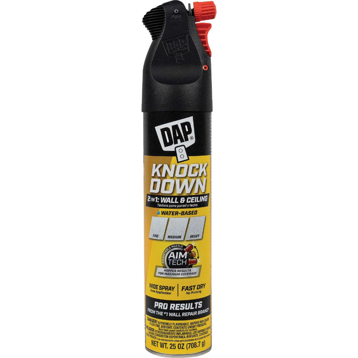 Dap 25 Oz. 2-In-1 Knockdown Water Base Spray Texture with AimTech Image 1