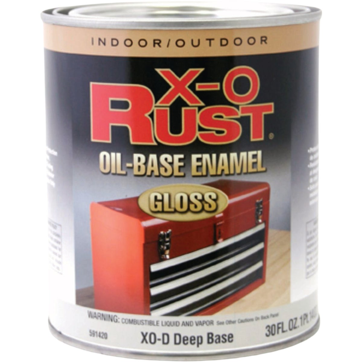 EasyCare X-O Rust Premium 1 Qt. Deep Base Gloss Anti-Rust Oil-Base Enamel
