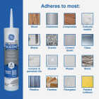 GE Window & Door All-Purpose Sealant, White, 10.1 Oz. Cartridge Image 6