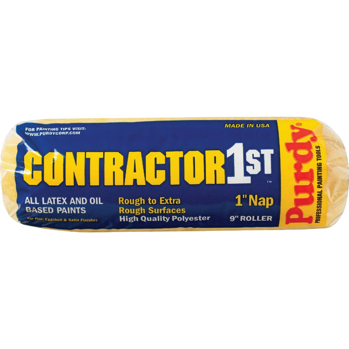 Purdy Contractor 1st 9 In. x 1 In. Knit Fabric Roller Cover Image 1
