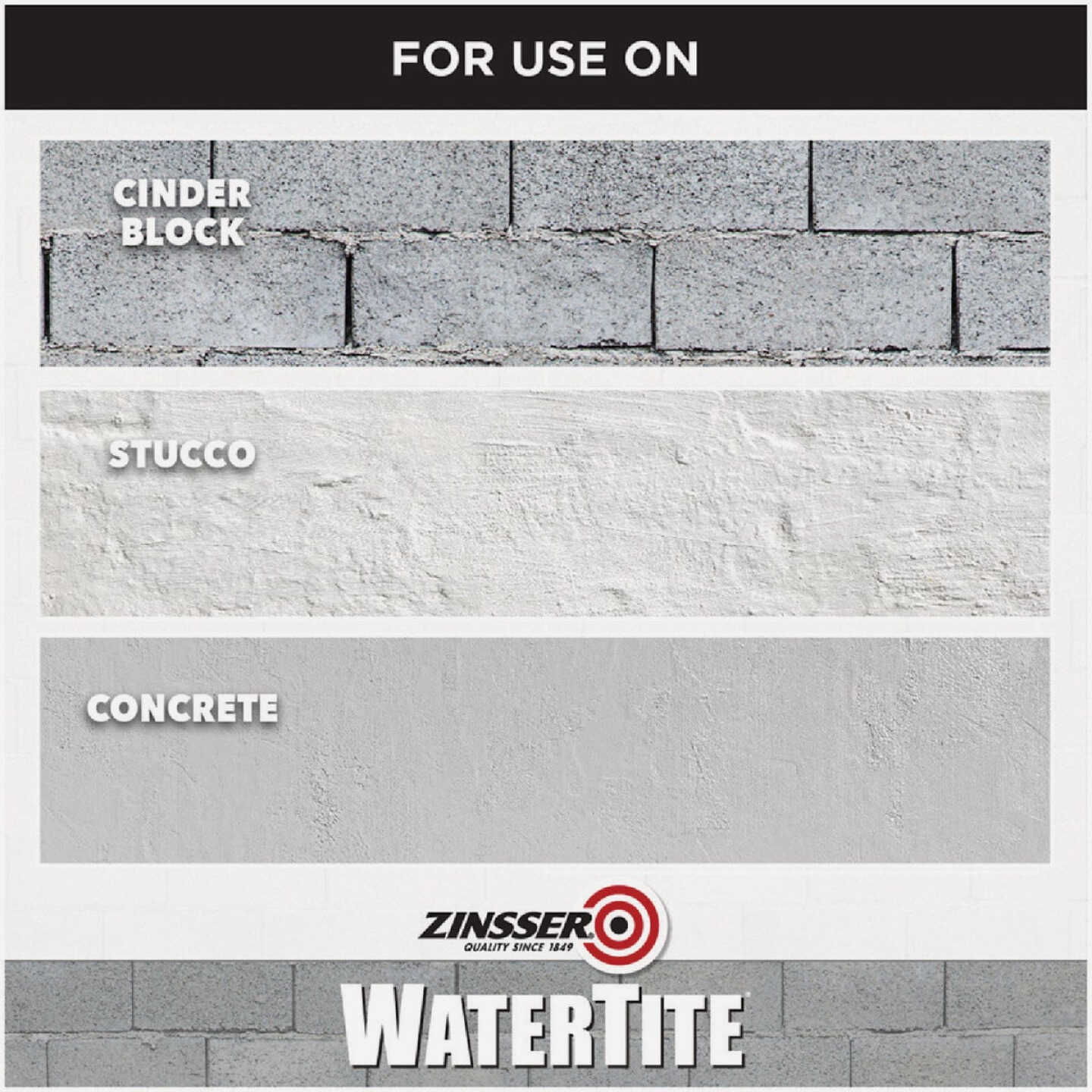 Zinsser WaterTite LX Ultra Mold & Mildew Proof Waterproofing Paint, 1 Gal. Image 6