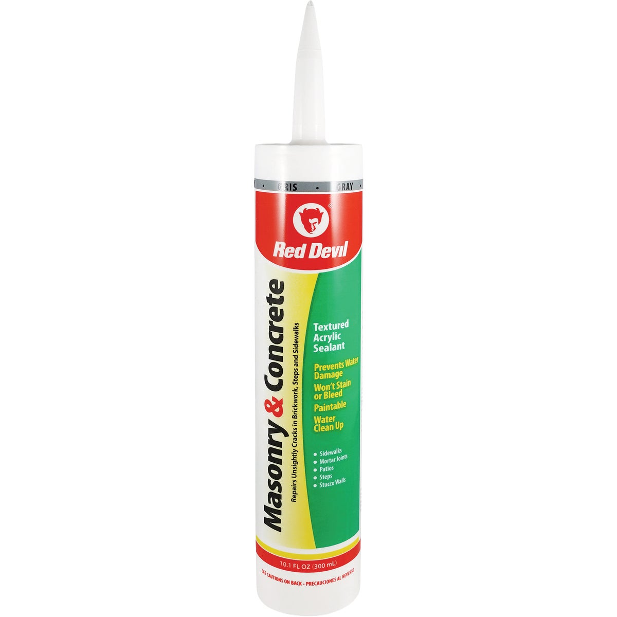 Red Devil Gray Masonry & Concrete Repair Sealant, 10 Oz. Cartridge