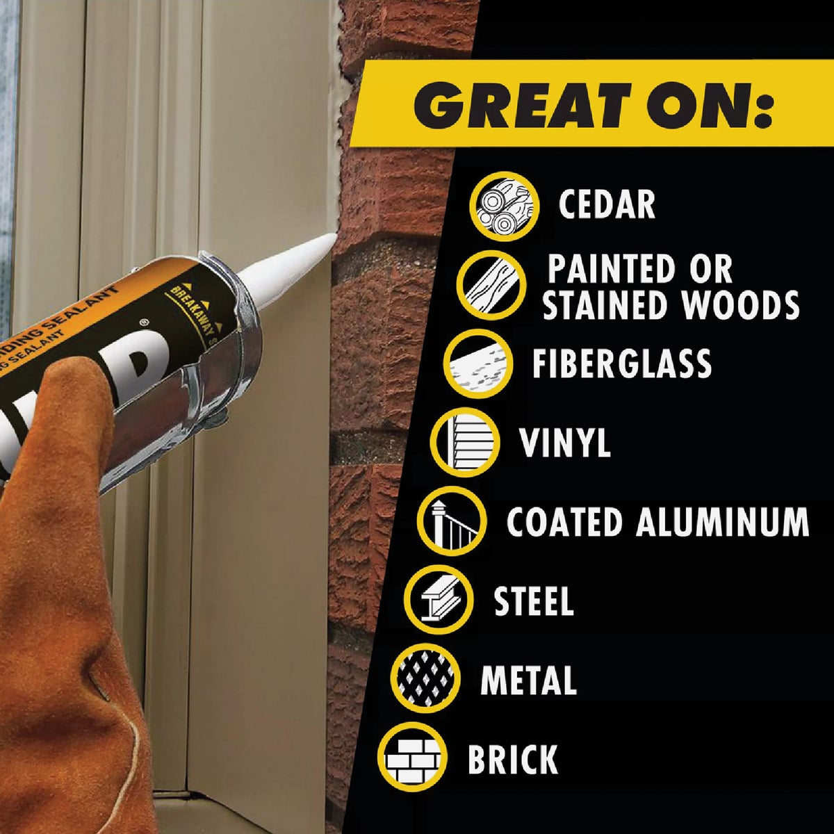 OSI QUAD 10 Oz. Window, Door & Siding Polymer Sealant, Gray Image 6