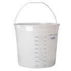 Leaktite 10 Qt. Clear Plastic Bucket with Measuring Increments Image 1