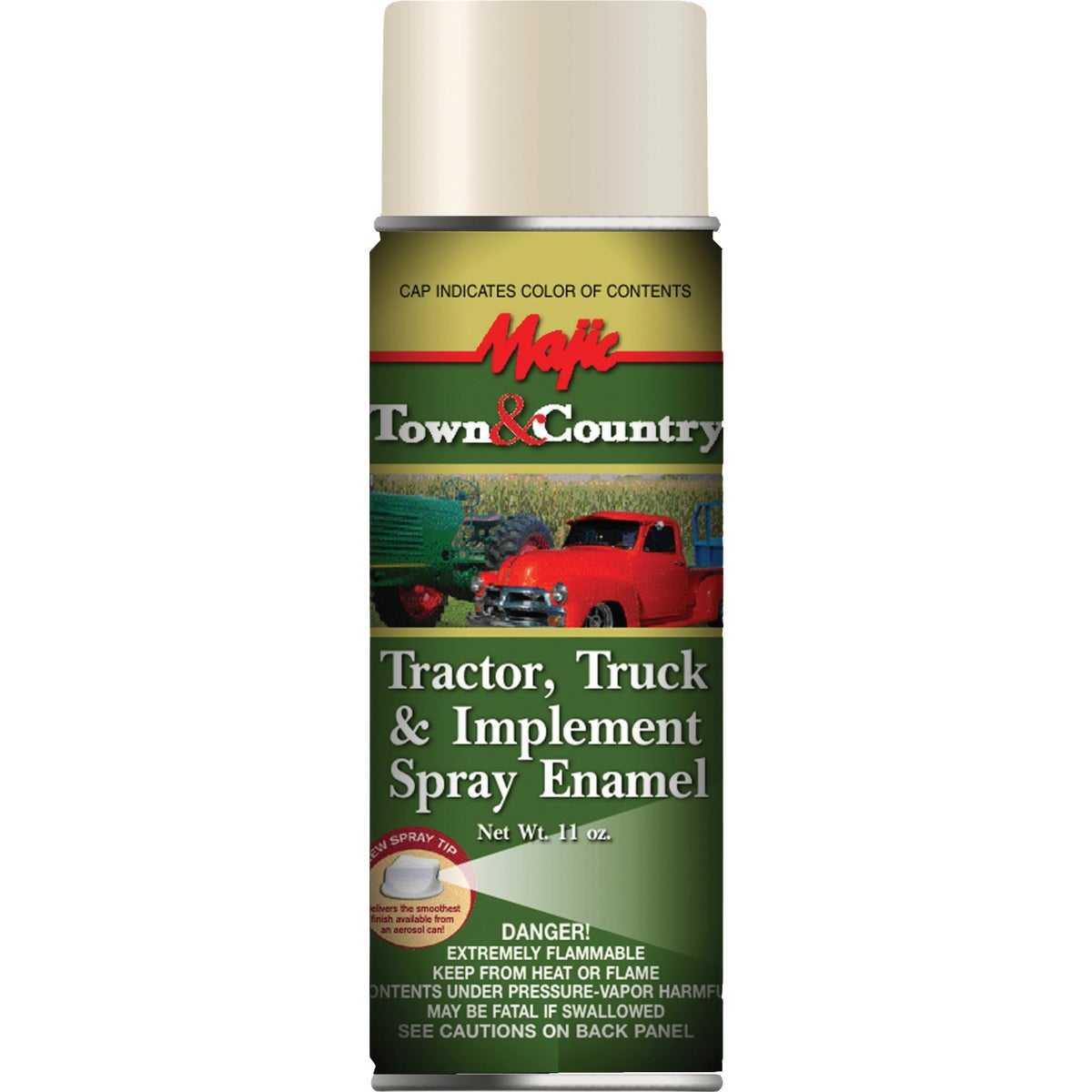 Majic Tractor & Implement Spray Enamel, I H White, 12 Oz. Image 1