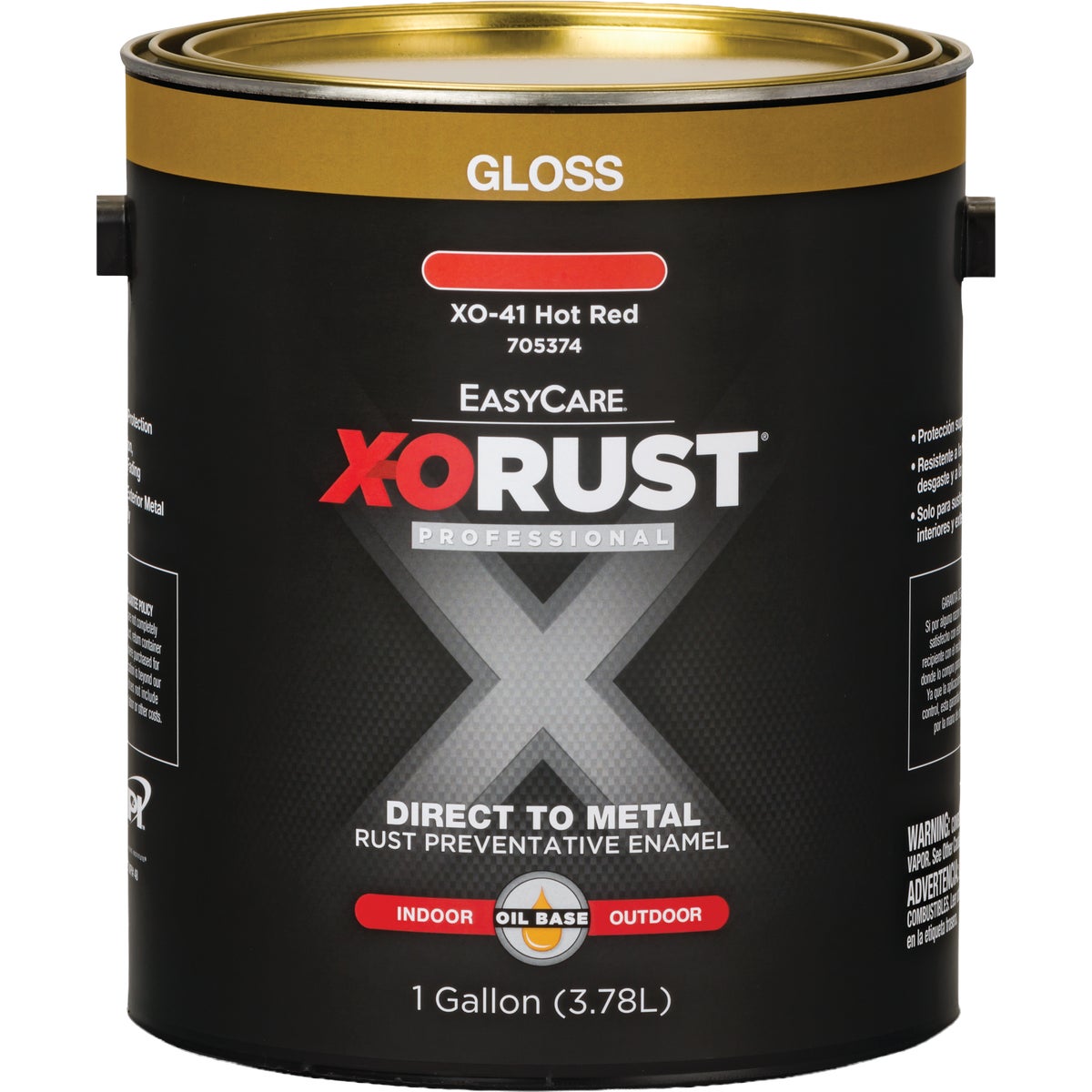 EasyCare X-O Rust Premium 1 Gal. Hot Red Gloss Anti-Rust Oil-Base Enamel