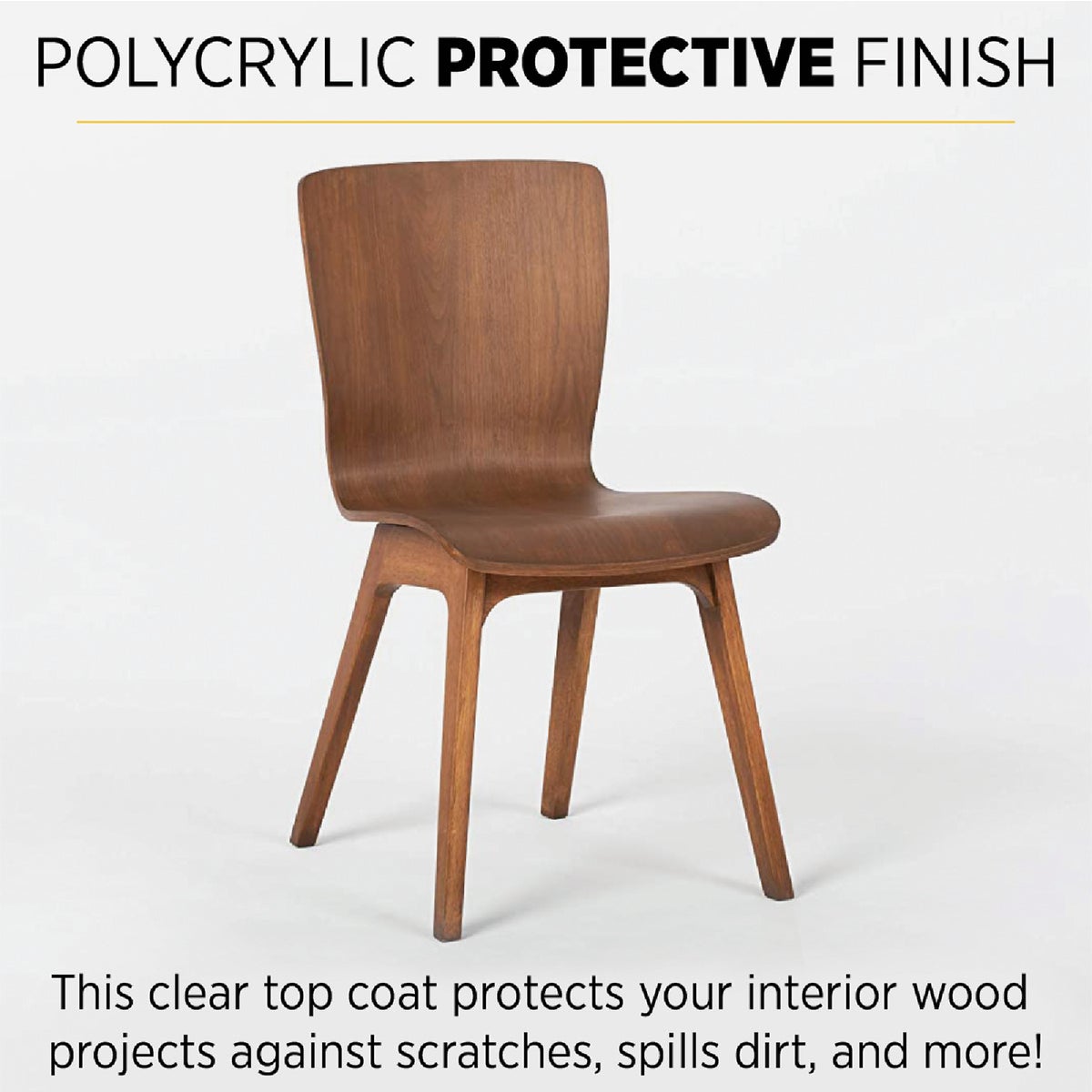 Minwax Polycrylic 1/2 Pt. Satin Water Based Protective Finish Image 3