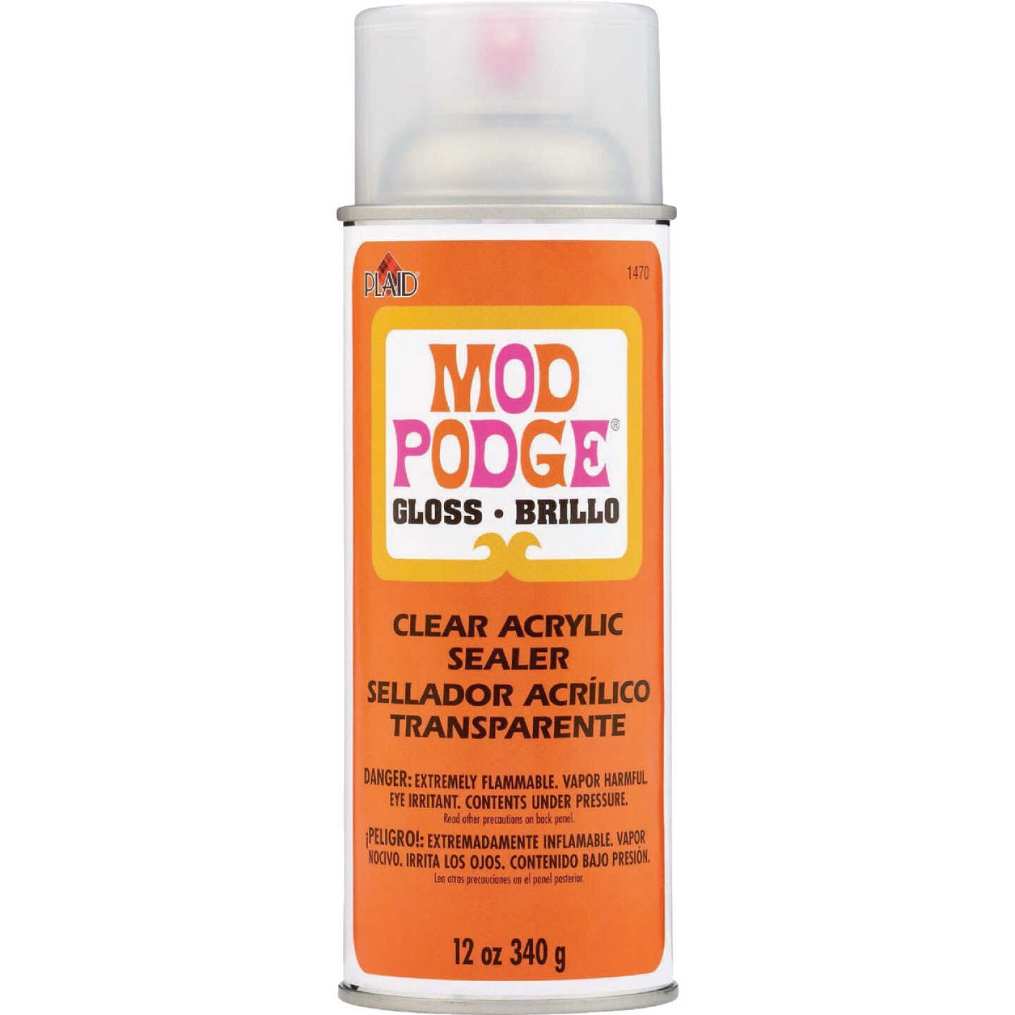Mod Podge 12 Oz. Clear Acrylic Sealer Spray, Gloss Image 1