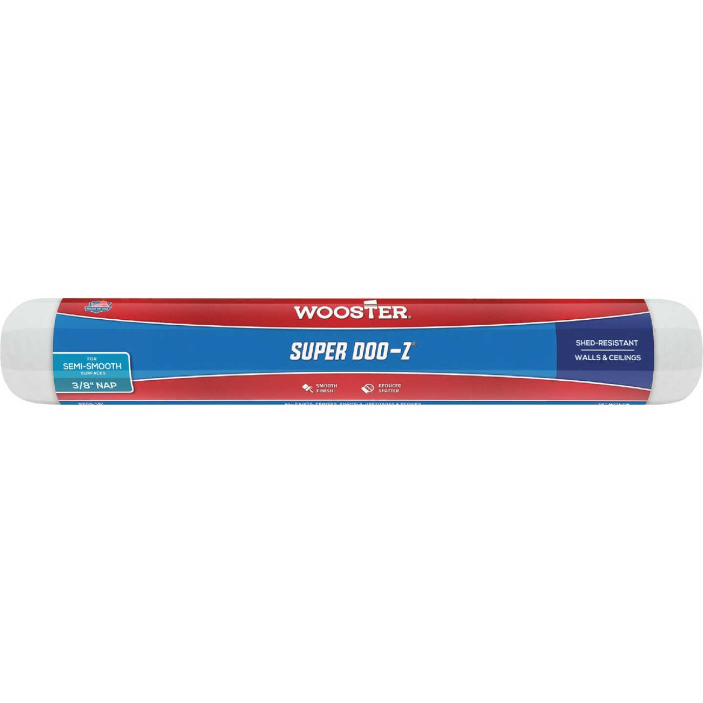 Wooster Super Doo-Z 18 In. x 3/8 In. Woven Fabric Roller Cover Image 1