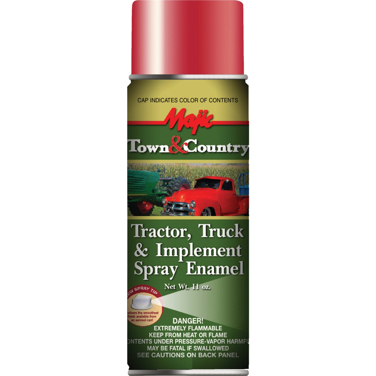 Majic Tractor & Implement Spray Enamel, New Holland Red, 12 Oz.