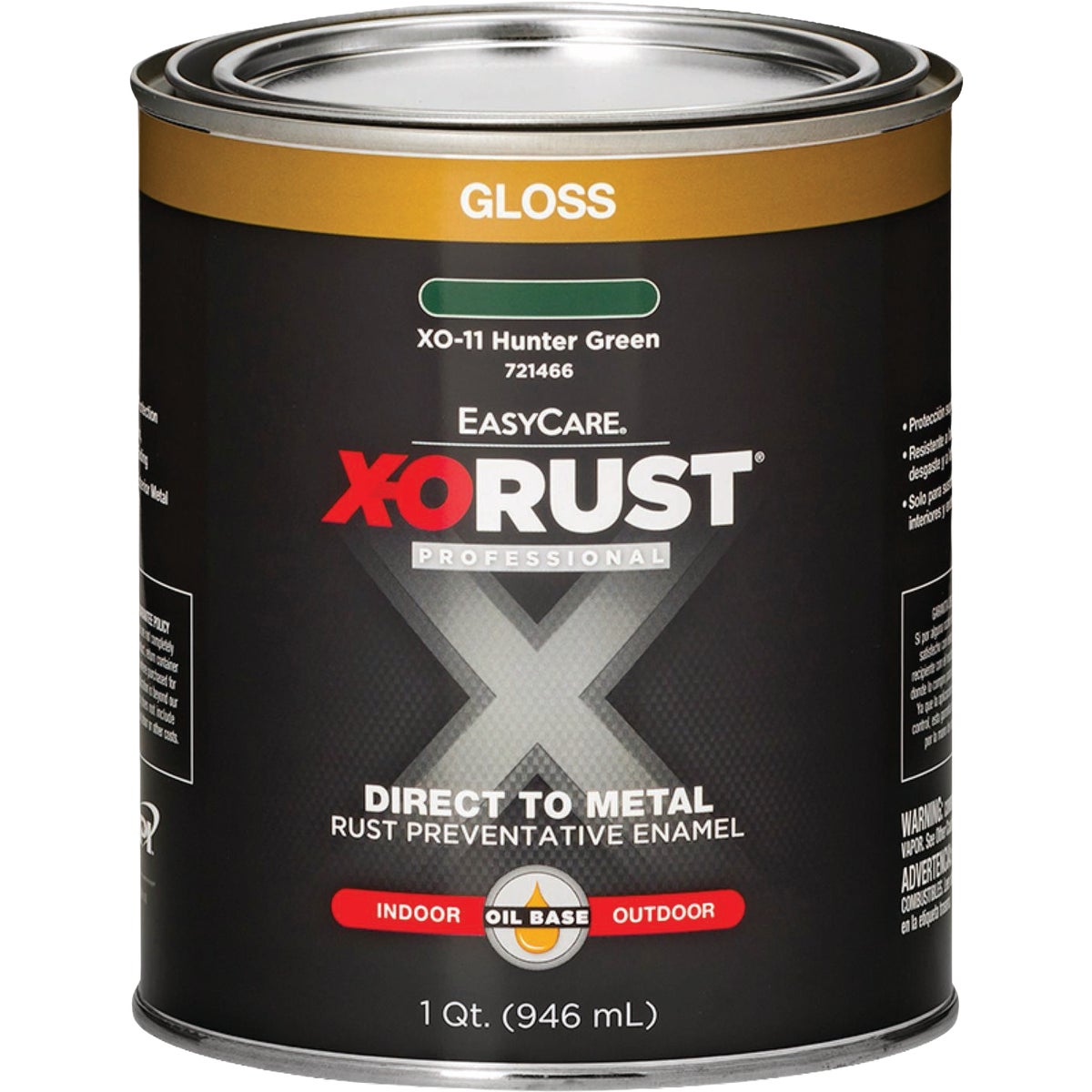 EasyCare X-O Rust Premium 1 Qt. Hunter Green Gloss Anti-Rust Oil-Base Enamel