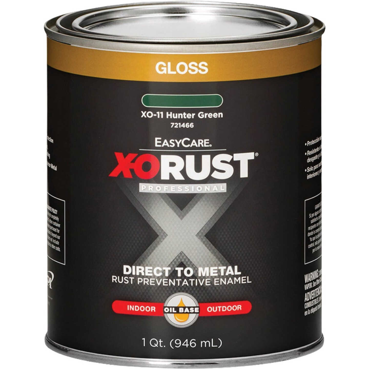 EasyCare X-O Rust Premium 1 Qt. Hunter Green Gloss Anti-Rust Oil-Base Enamel Image 1