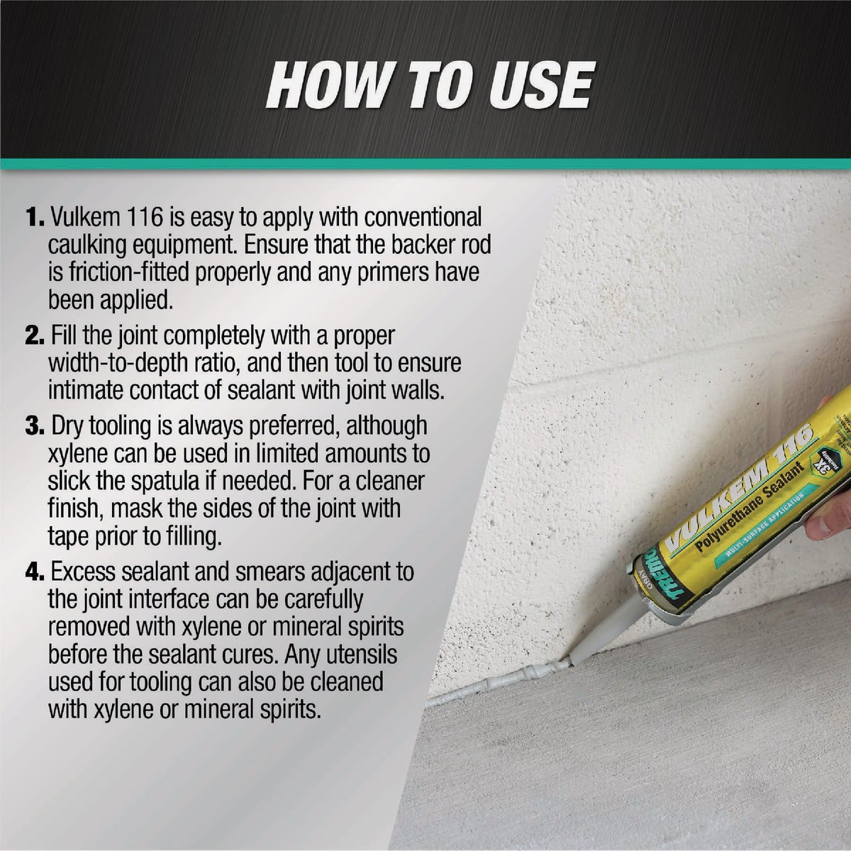 Tremco Vulkem 116 10.1 Oz. Gray Polyurethane Sealant Image 4
