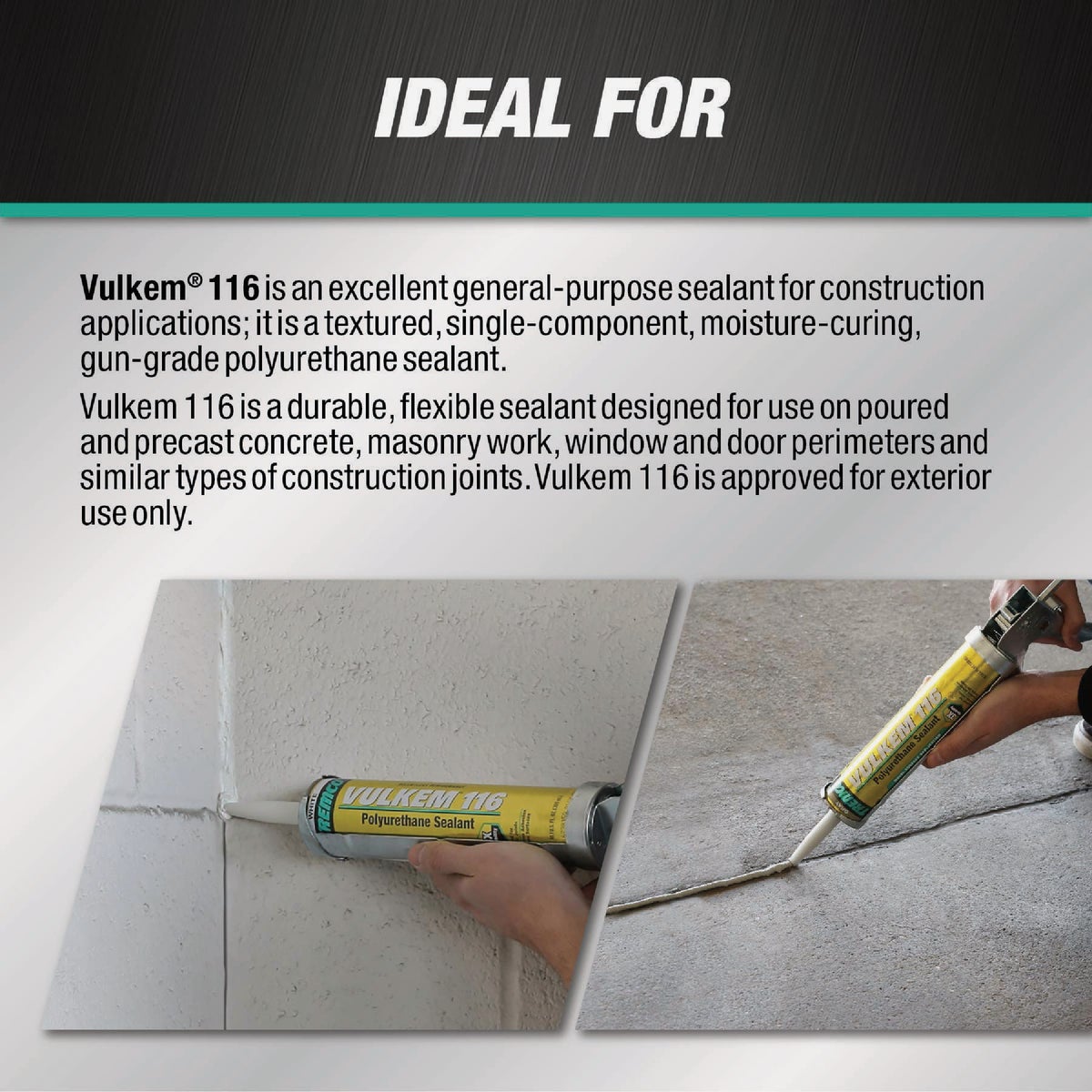 Tremco Vulkem 116 10.1 Oz. Gray Polyurethane Sealant Image 3