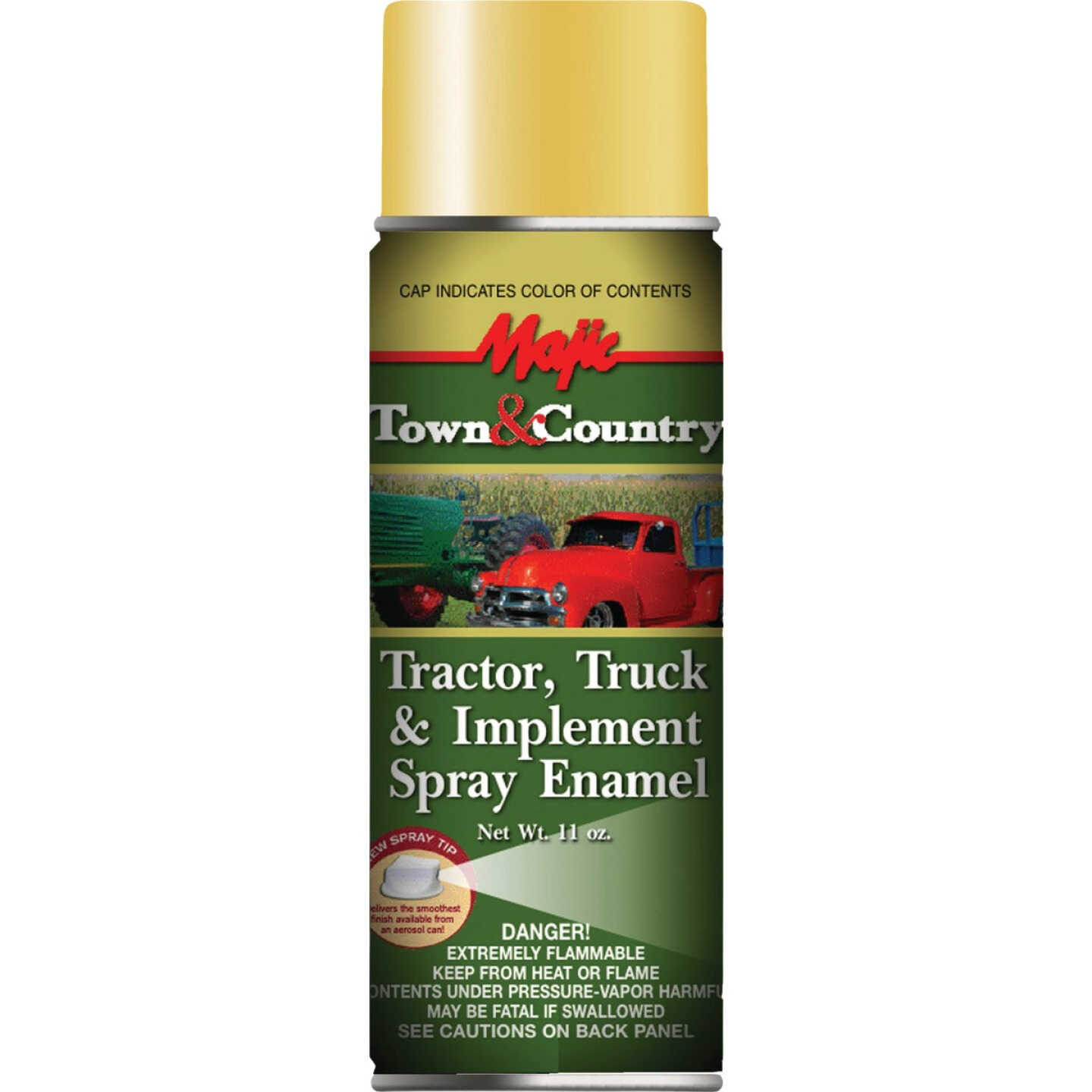 Majic Tractor & Implement Spray Enamel, Equipment Yellow, 12 Oz. Image 1