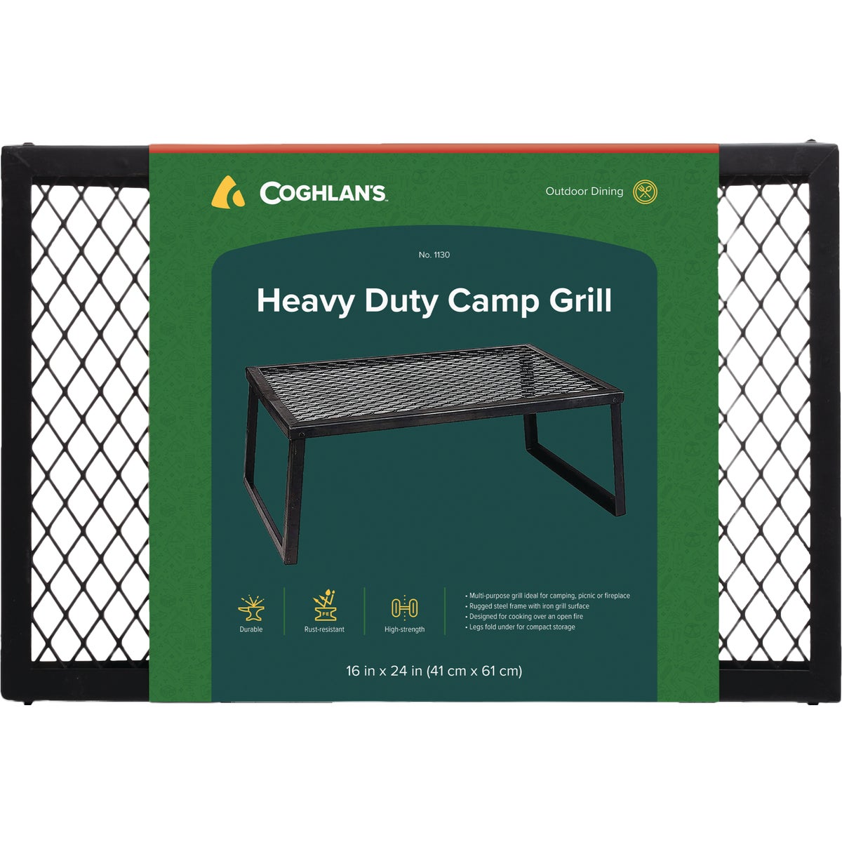 Coghlans 16 In. x 24 In. Heavy-Duty Camp Grill