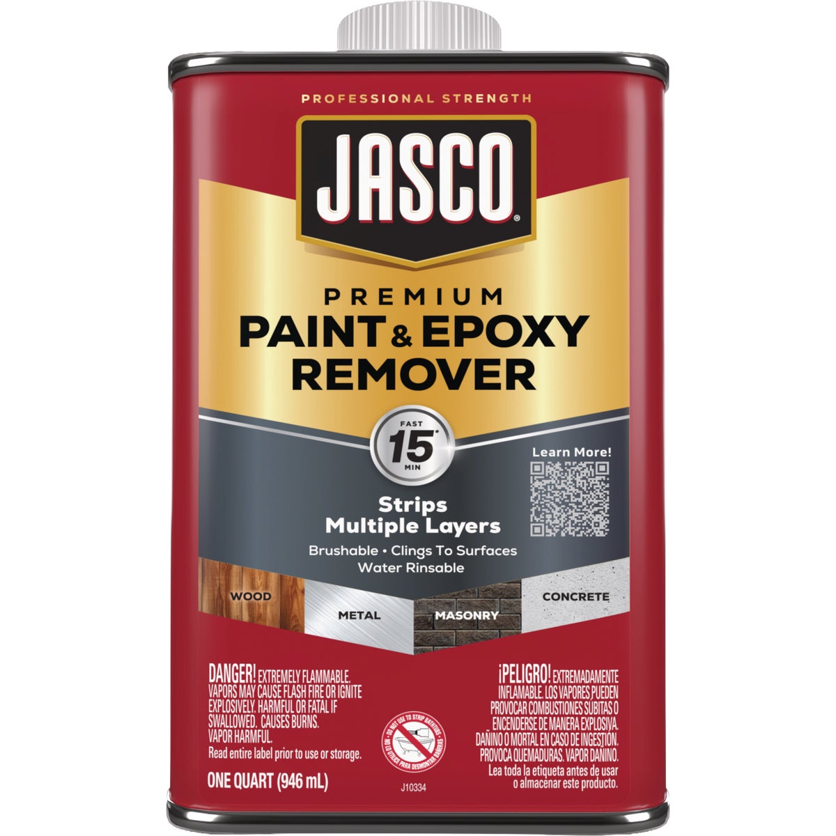 Jasco Semi-Paste Premium Paint & Epoxy Remover, 1 Qt.