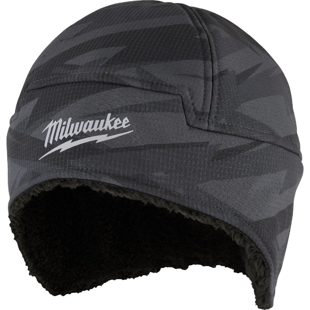Milwaukee Black Camouflage Small/Medium Sherpa-Lined Beanie