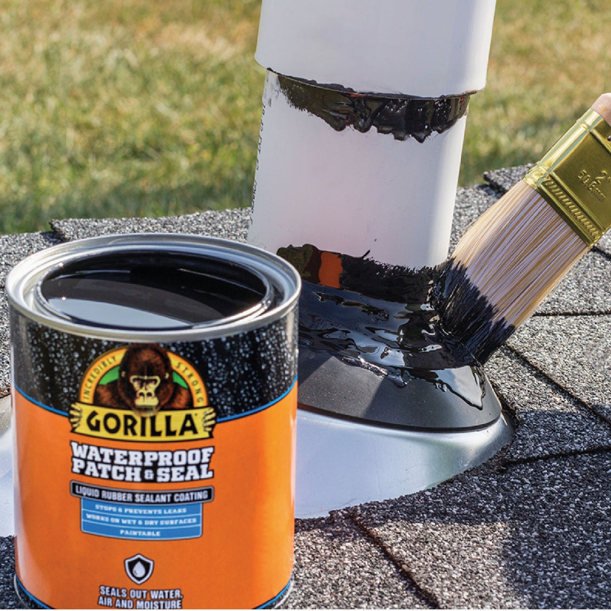 Gorilla 32 Oz. Black Waterproof Patch & Seal Liquid Image 3