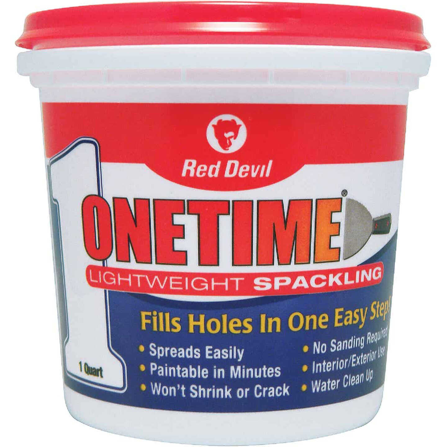 Red Devil Onetime 1 Qt. Lightweight Acrylic Spackling Compound Image 1
