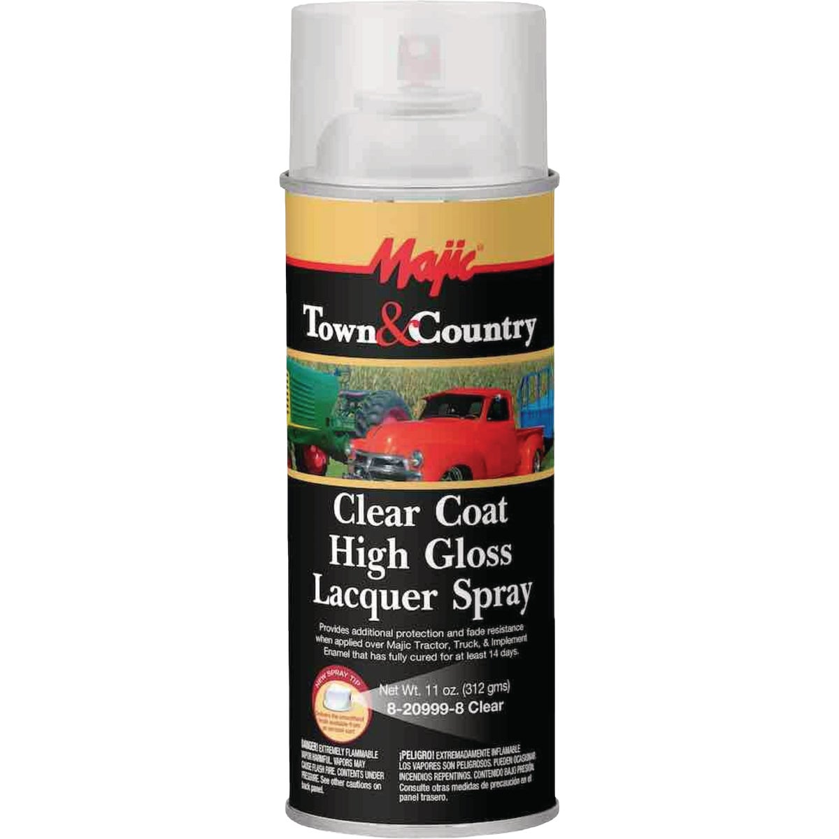 Majic Tractor & Implement Spray Enamel, Clear Lacquer, 11 Oz. Image 1