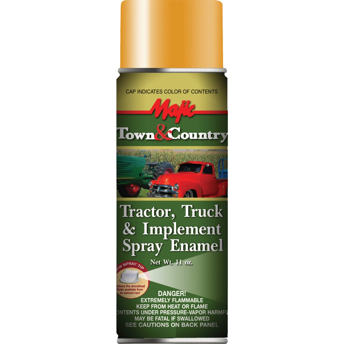 Majic Tractor & Implement Spray Enamel, Case Power Yellow, 12 Oz. Image 1