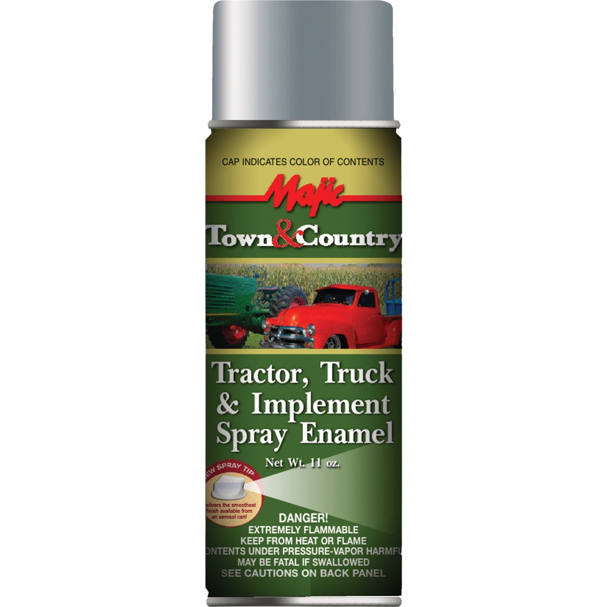 Majic Tractor & Implement Spray Enamel, Gray Primer, 12 Oz.