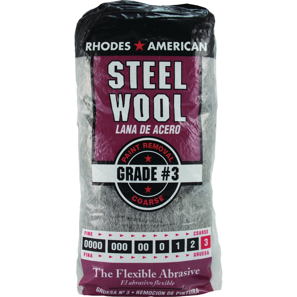 Rhodes American #3 Coarse Steel Wool Pads (12-Pack)
