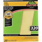 GatorGrit 9 In. x 11 In. 320-Grit Fine Premium Ceramic Sandpaper (25-Pack) Image 1