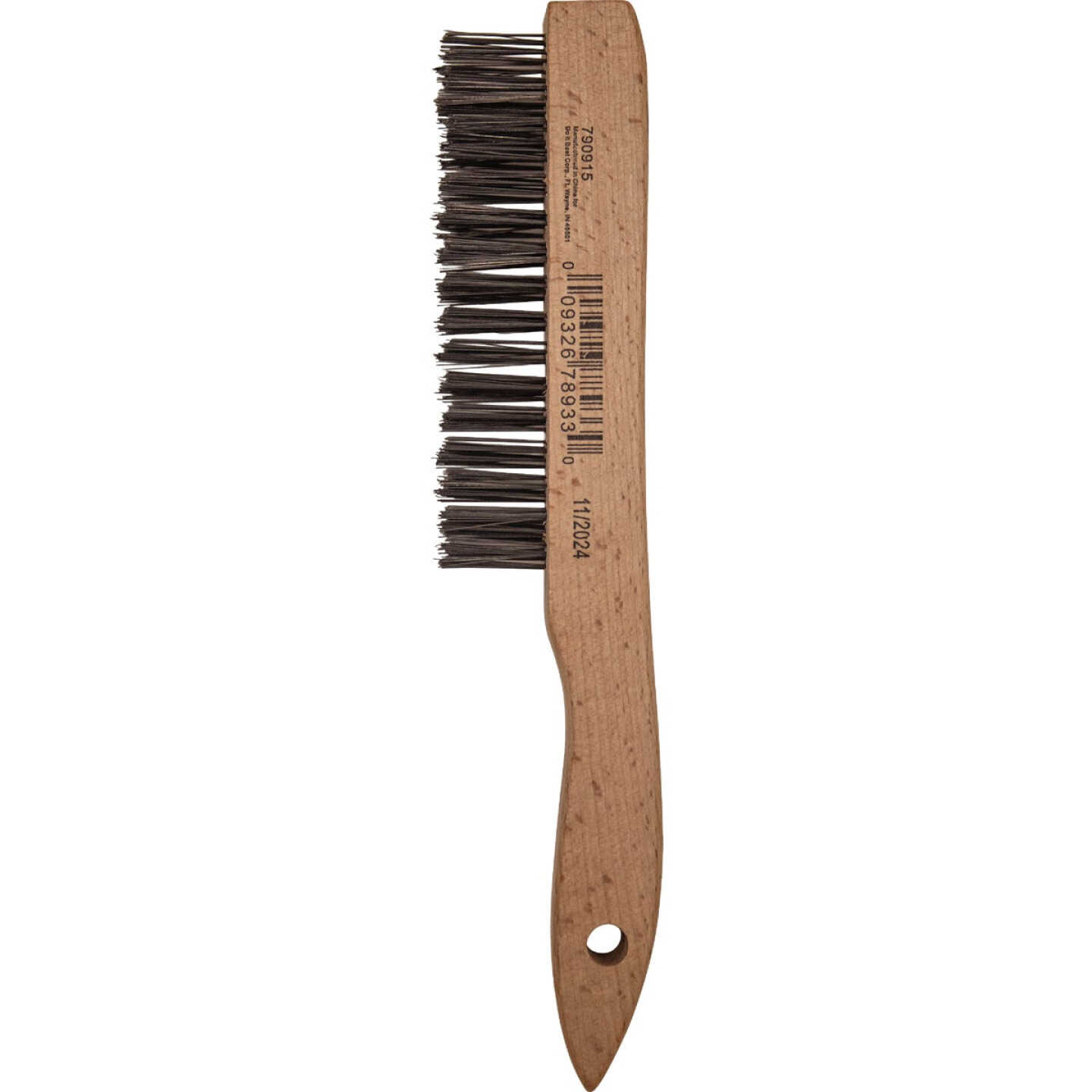 Best Look Wood Shoe Handle Wire Brush Image 1