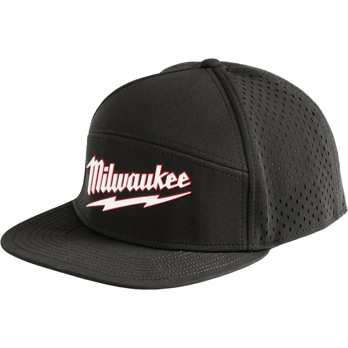 Milwaukee Black Flat Brim Snapback Baseball Cap